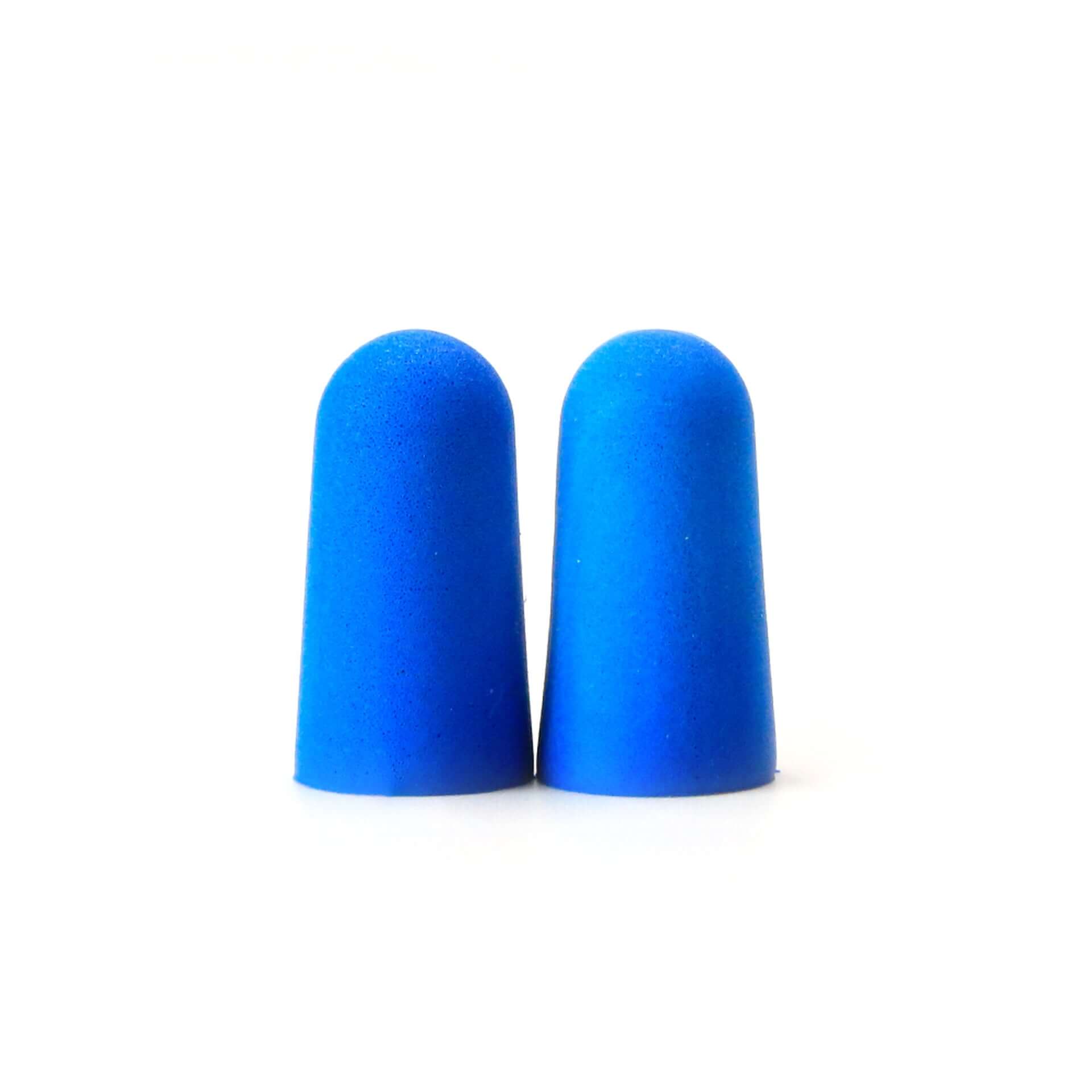 Blue foam sleeping earplugs by HASPRO, designed for high noise reduction with a 38 dB rating.