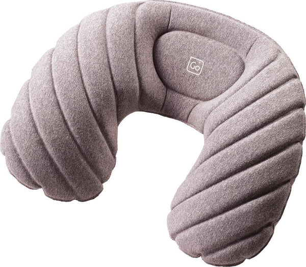 Inflatable Travel Neck Pillow for comfort during flights with ergonomic design and quick-adjust air valve.