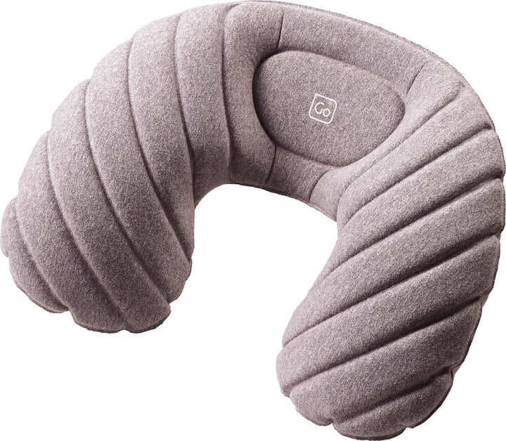 Inflatable Travel Neck Pillow for comfort during flights with ergonomic design and quick-adjust air valve.