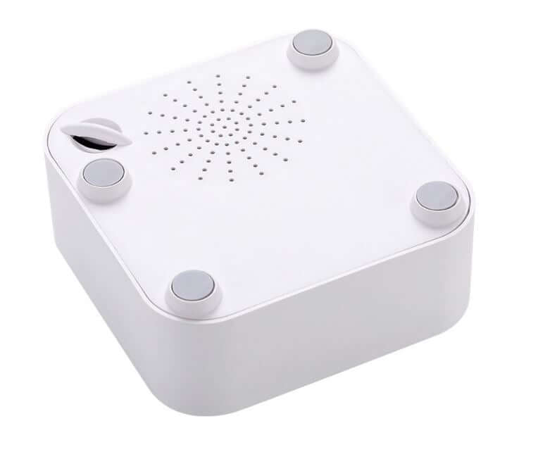 Portable white noise sound machine Q1 with built-in battery for sleep and relaxation.