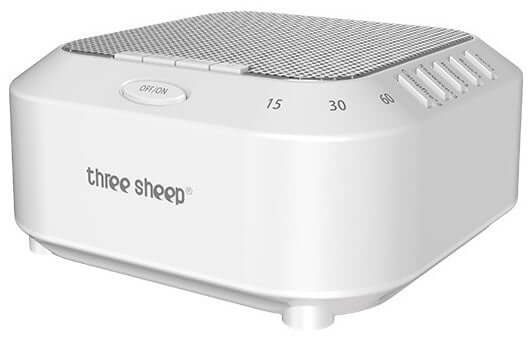 Three Sheep S3-2022 white noise machine with 28 sounds for better sleep and relaxation.