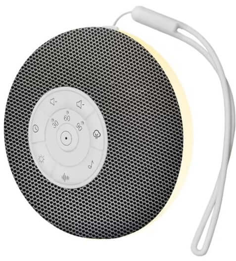 Tuodi white noise sound machine with Bluetooth, 39 unique sounds, compact design, easy to use controls.