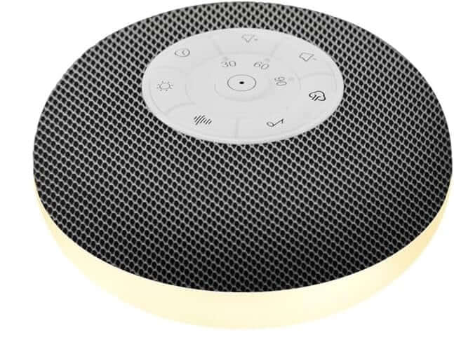 Tuodi white noise sound machine with Bluetooth, featuring 39 soothing sounds and a compact design.